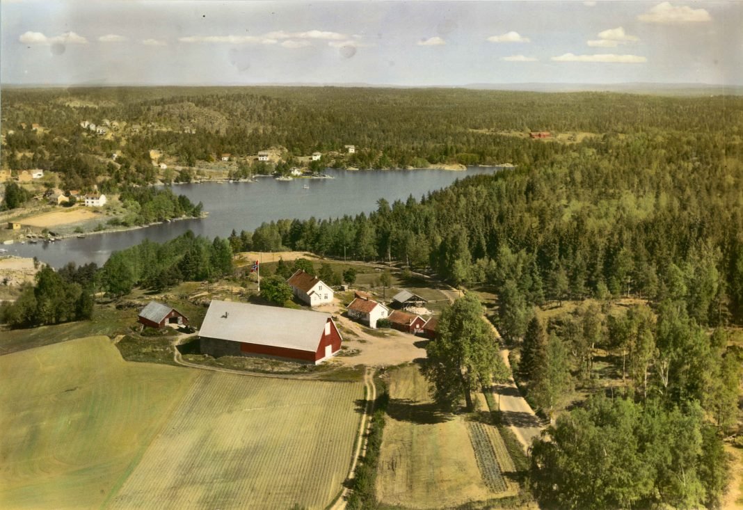 The old Norwegian farm its land and surroundings Norway